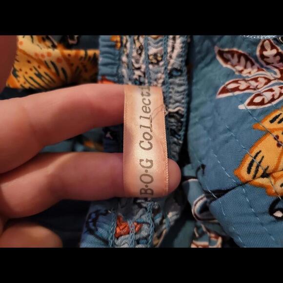 BOG Collection small (?) Blue & yellow floral jumpsuit jumper - Picture 3 of 4